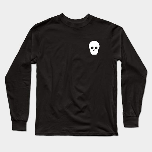 Skull siluet Long Sleeve T-Shirt by VektorVexel Artwork